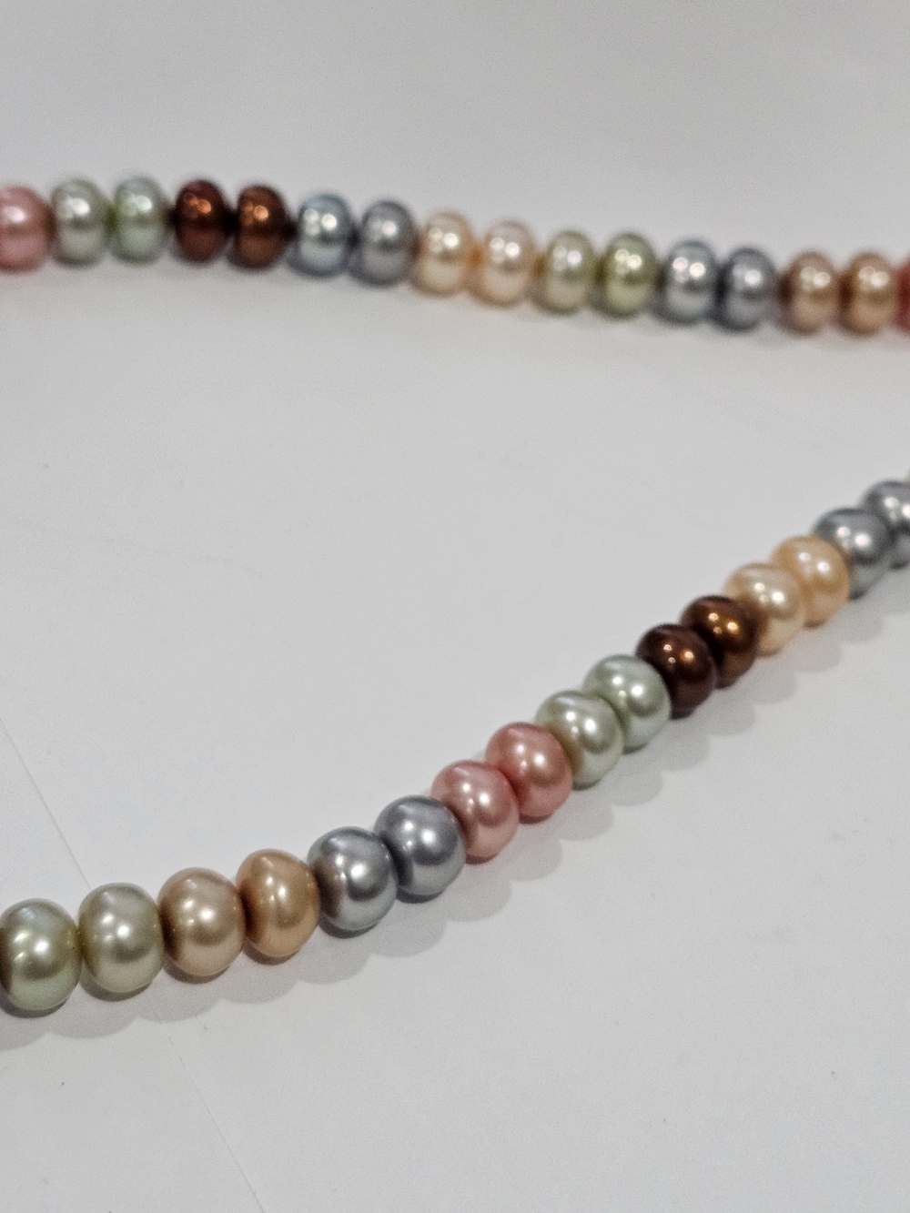 Honora 925 Sterling, Multicolor Real Pearl Bead Necklace - 20" Stunning😍 - Picture 6 of 11